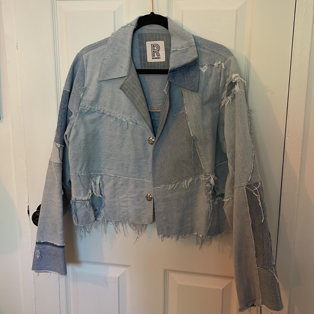 Remake Denim Patch Jacket - image 1